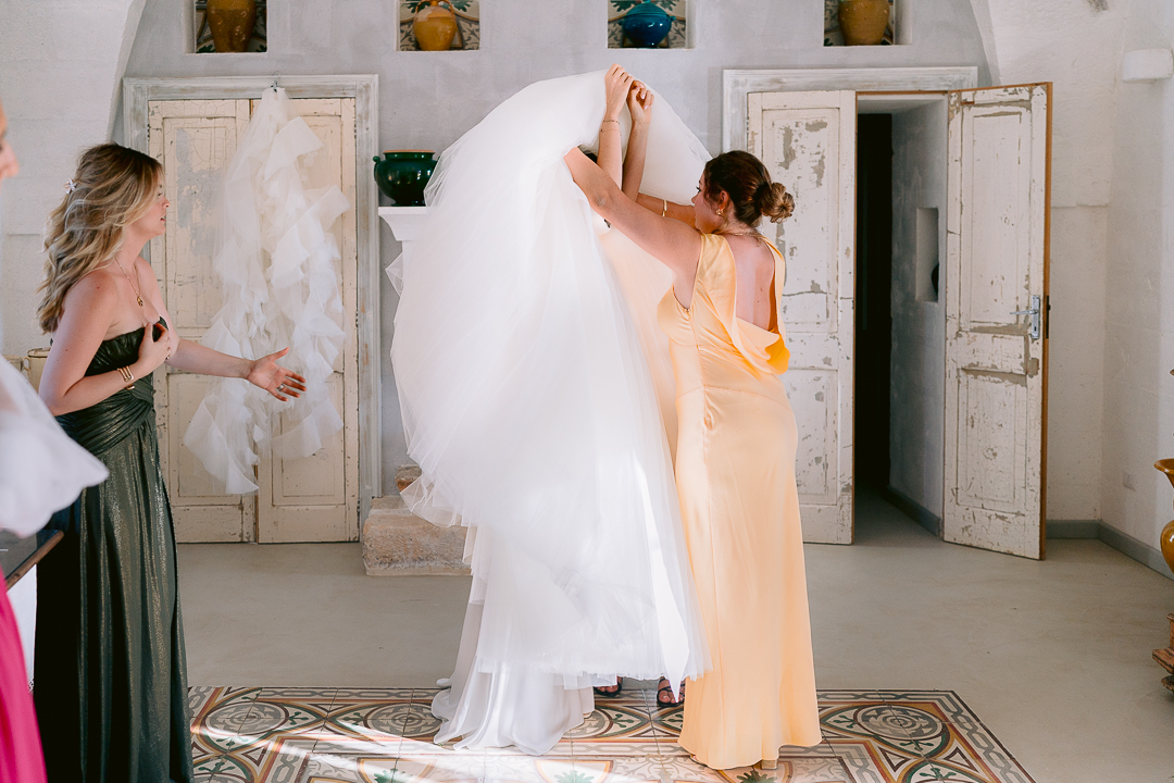 masseria potenti wedding bride preparation